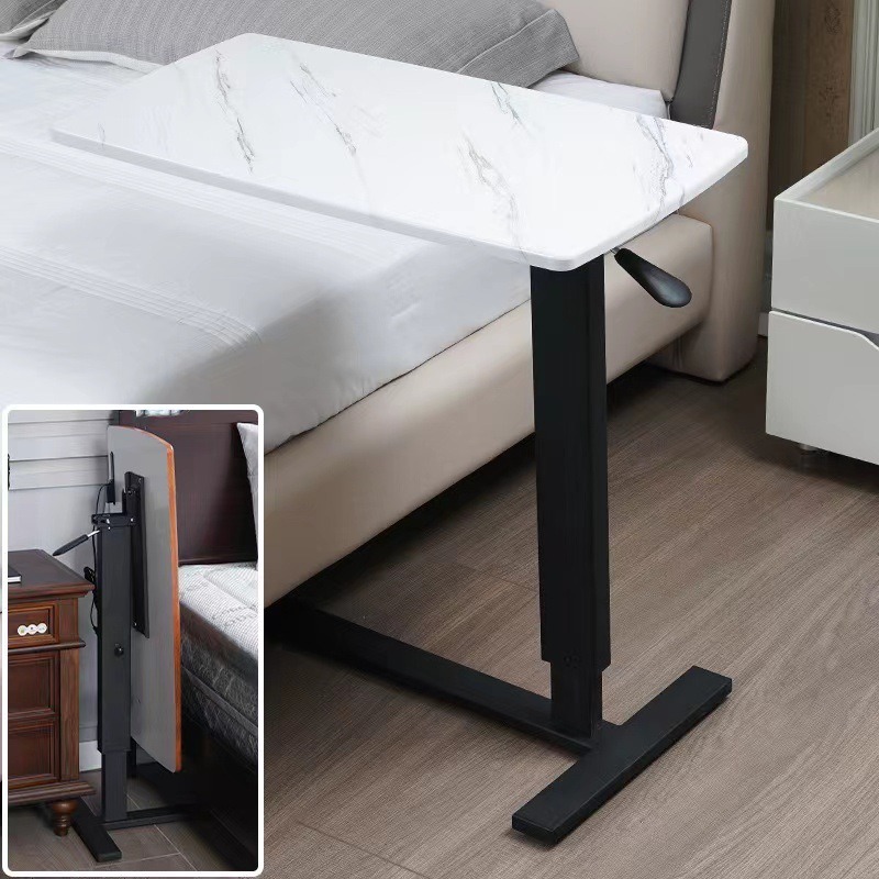Premium Overbed Table / Movable Bedside Table/ Height Adjustable Hospital Bed Table / Folding Table