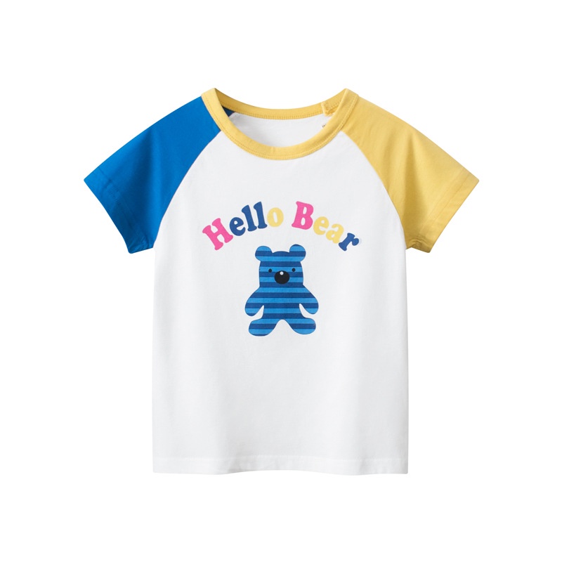 Children's Clothing Short-Sleeved t-Shirt 27home Korean Version 2023 Summer New Products Girls Baby Clothes-0421