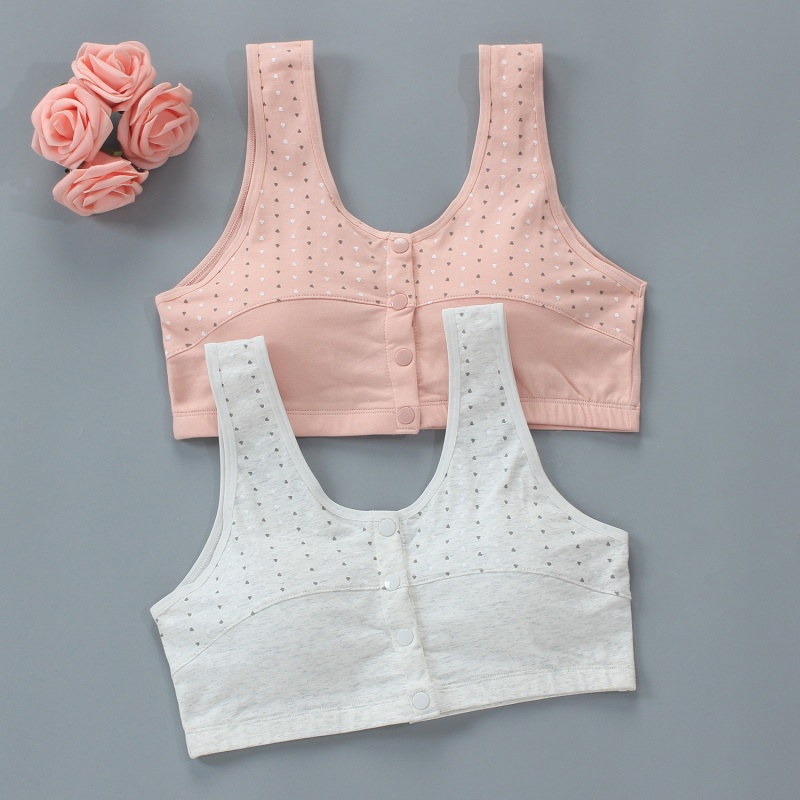 MOMO Plus Size Girls Bra Development Period Baby Training Bra Children's Bra Youth Girl’s Bra Soft Padded Cotton Bra (60-100kg)