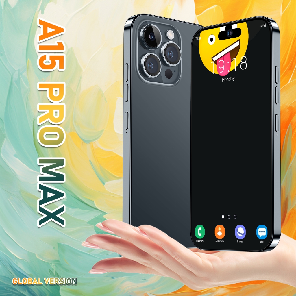 5G Smartphone A15 PRO MAX 7.3inch HD Full-Screen Memory 8+256GB Android 13.0 Battery 8000mAh