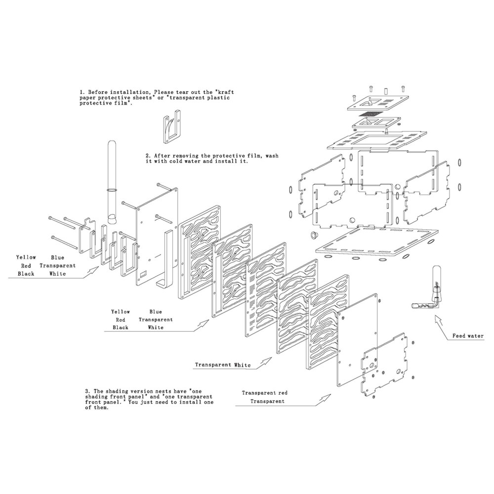 KKmoon DIY T-Design Feeding Area Acrylic Farm Insect Villa Pet Mania House Ant Nest Birthday Present Gift