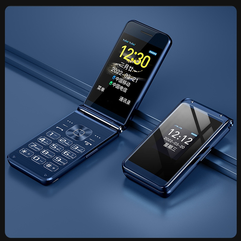 Hot-selling original mobile phone flip phone dual card dual standby long-lasting standby support SOS call family dialing 4G folding mobile phone