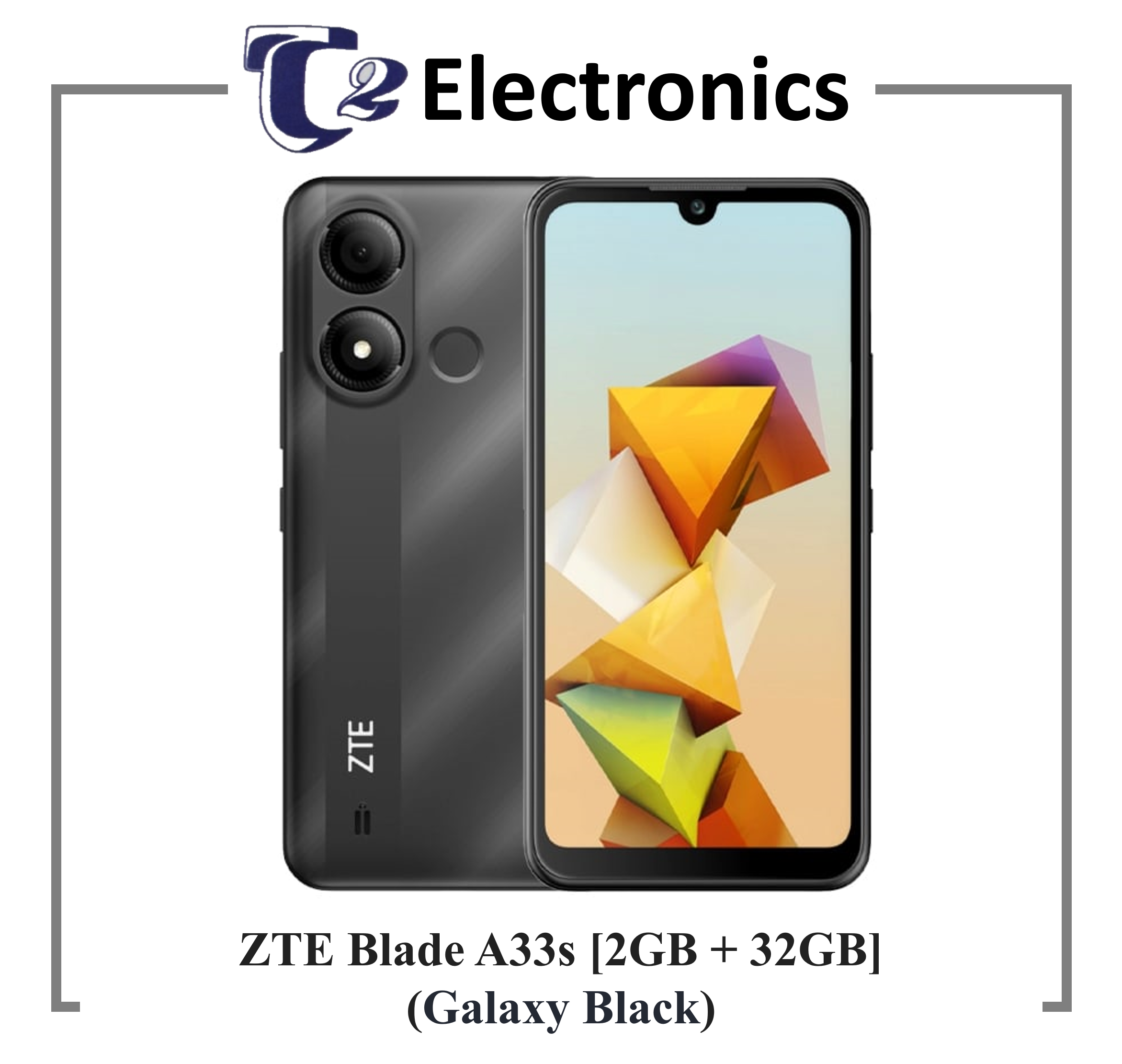 ZTE Blade A33s 2+32GB Black LTE - T2 Electronics
