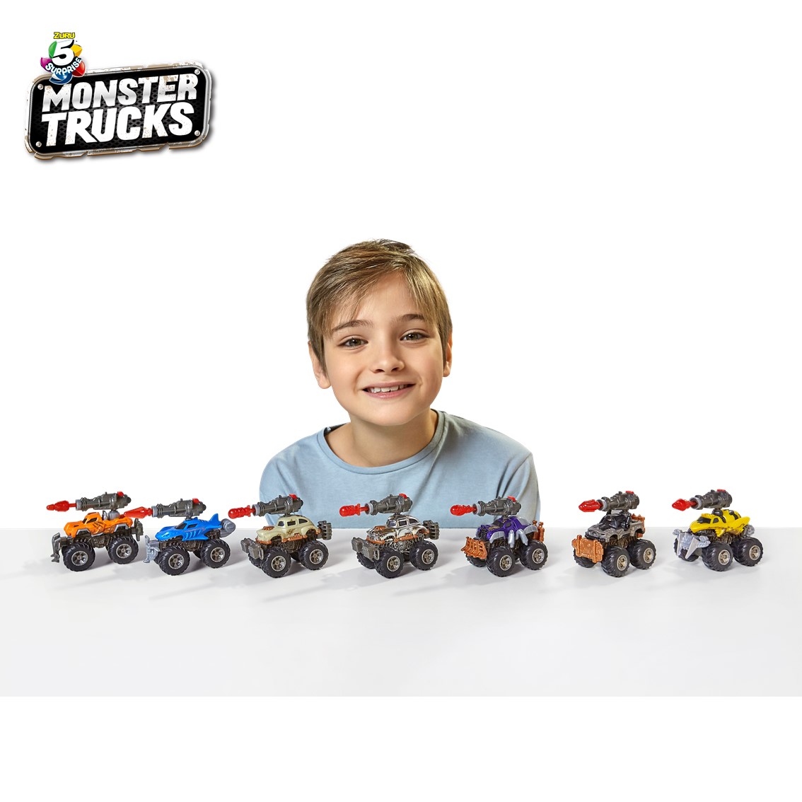 5 Surprise Monster Trucks - Mystery Surprise Capsule - by Zuru