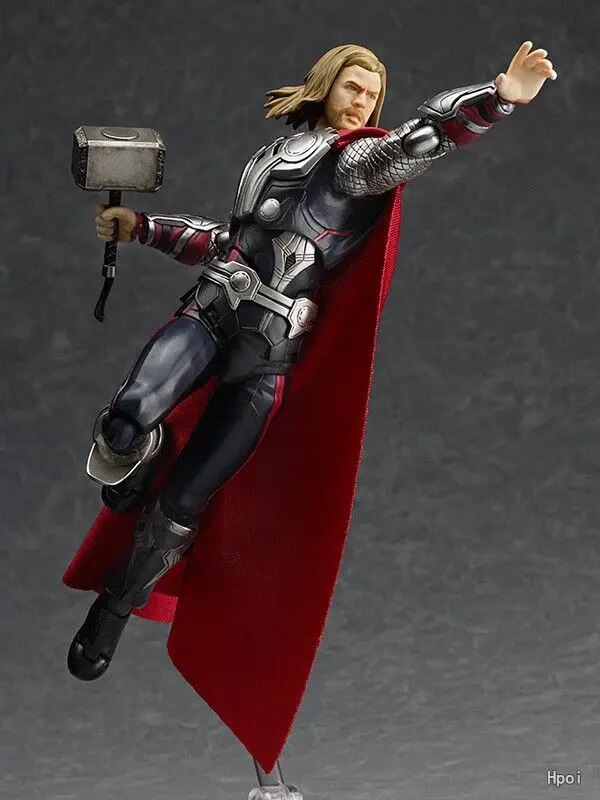 Hot The Marvel Figma 216 Thor 16CM Anime Figure PVC Model Collectible Action Kids Toys New Year Gifts