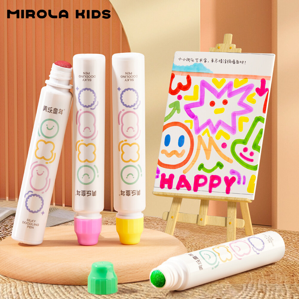 MIROLA KIDS Little Dot Markers for Kids 6/12 Colors, Dot Paint Markers Non-Toxic Colorful Pen, Preschoolers Profesional Painting Supplier