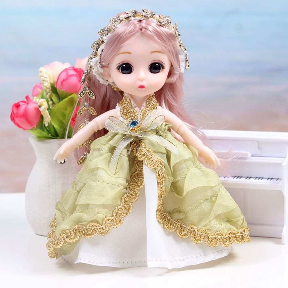 KIRIN Diy Toy Child Toys Princess Dolls Model Clothes Dress Up Gift Articulated Doll Princess Dolls Toys Toy Set Molly Girls' Doll Mini Multi Joint Doll Movable Jointed Princess Dolls