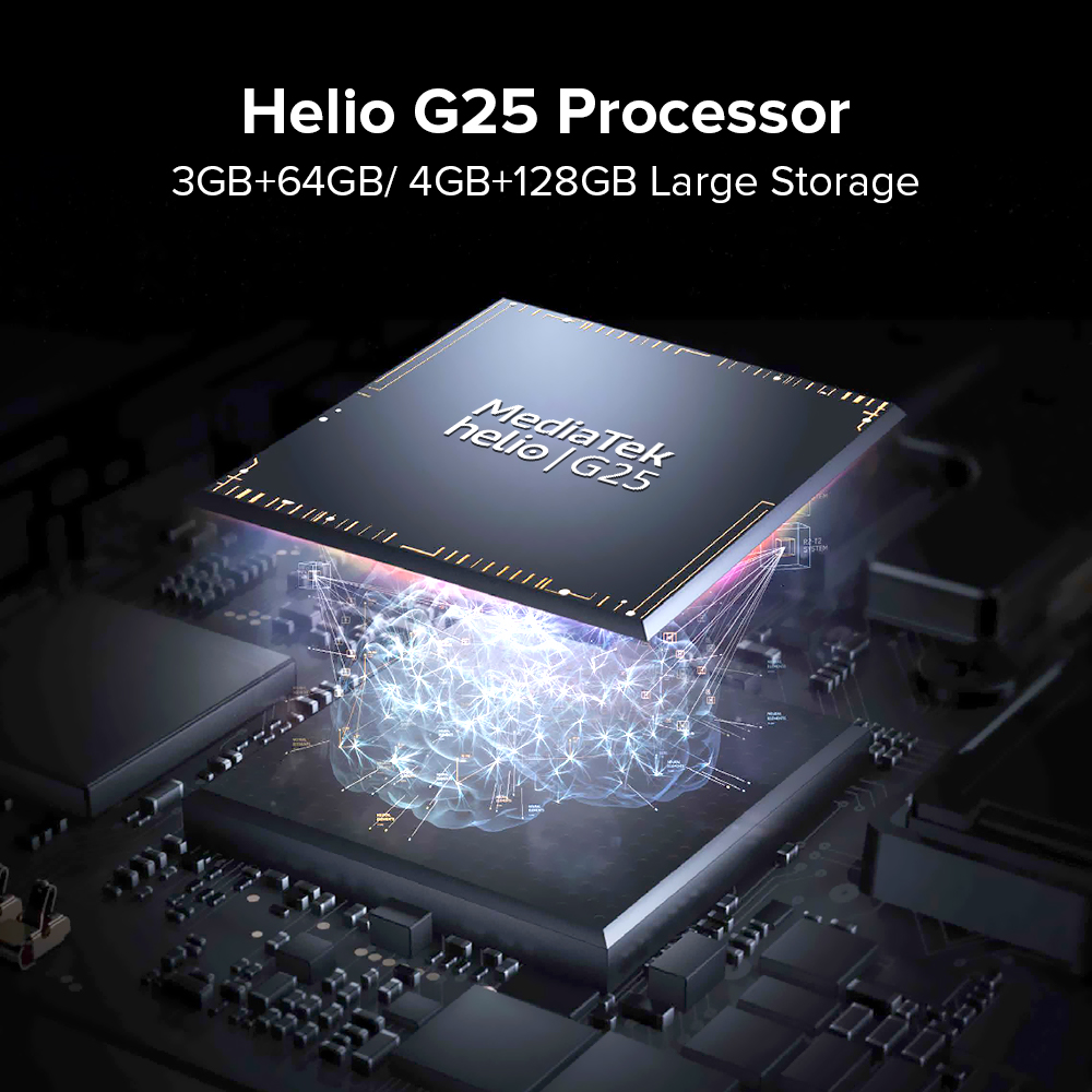 UMIDIGI A11 Smartphone Android 11 Helio G25 3GB/4GB RAM 64GB/128GB ROM 6.53" 16MP AI Triple Camera HD+ 5150mAh A11 Global Version