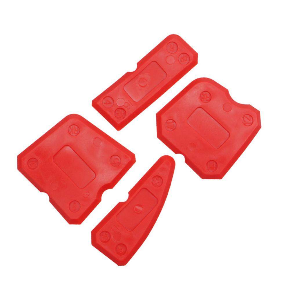 4pcs Silicone Smoothing Spatula Sealant Remover Caulking Scraper Grout Kit