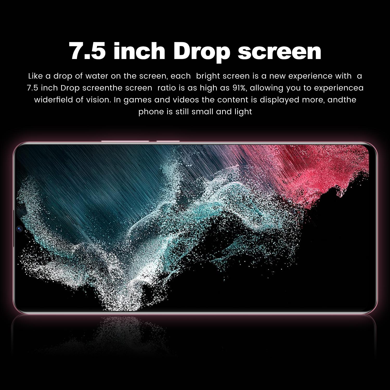 New and ready new Sansung Gaxlay S22 Ultra 5G Handphone 7.5 inch full HD+ Screen Smartphone ram 16GB rom 768Gb 24MP+58MP Global Version Android 10 AI power Phone 5800mAh Support Google Face Unlock 5G 