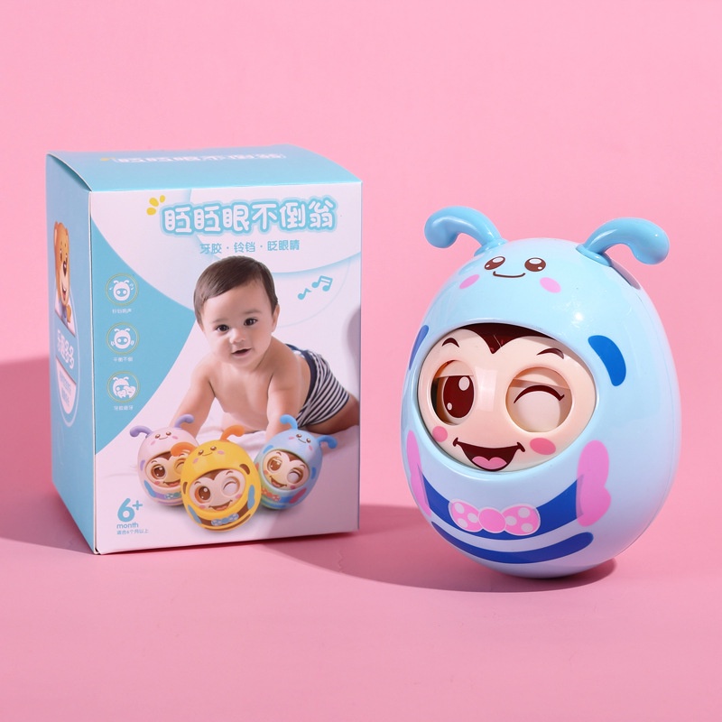 Baby Toys 0-12 Months Newborns Bath Soft Toys, Teeth Montessori Tumbler Music Toys