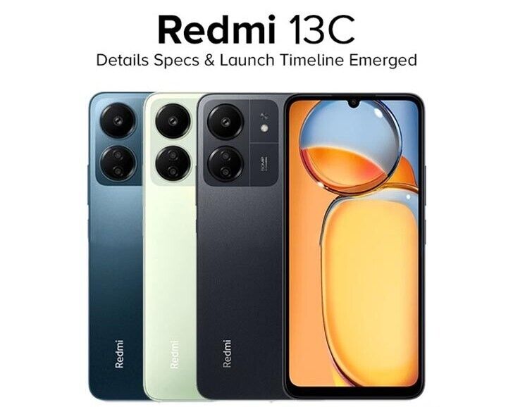 Xiaomi Redmi 13C Global Version 256GB/128GB Android GSM Cell Phone| Free gift  Tempaer glass and Silicon case