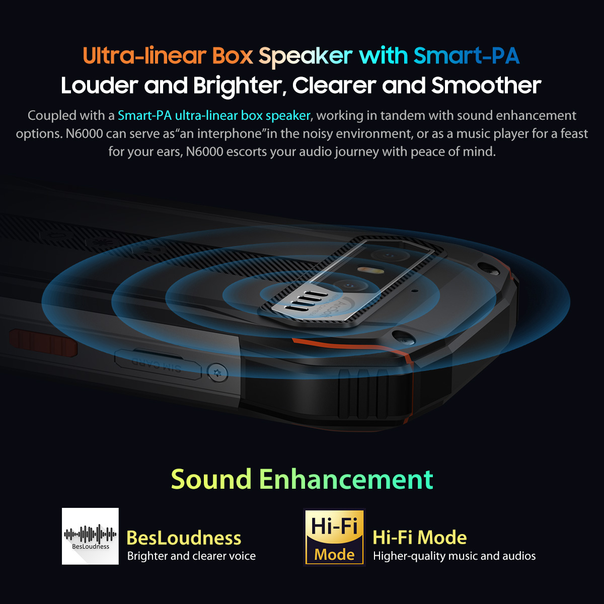 Blackview N6000 Rugged Smartphone, Android 13 G99 Mobile Phone, 16GB 256GB 4.3''Display, 48MP Cameras Cellphones