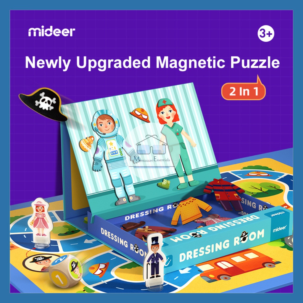 [Boy & Girl Dressing] Mideer Magnetic Puzzle Dress Up Game