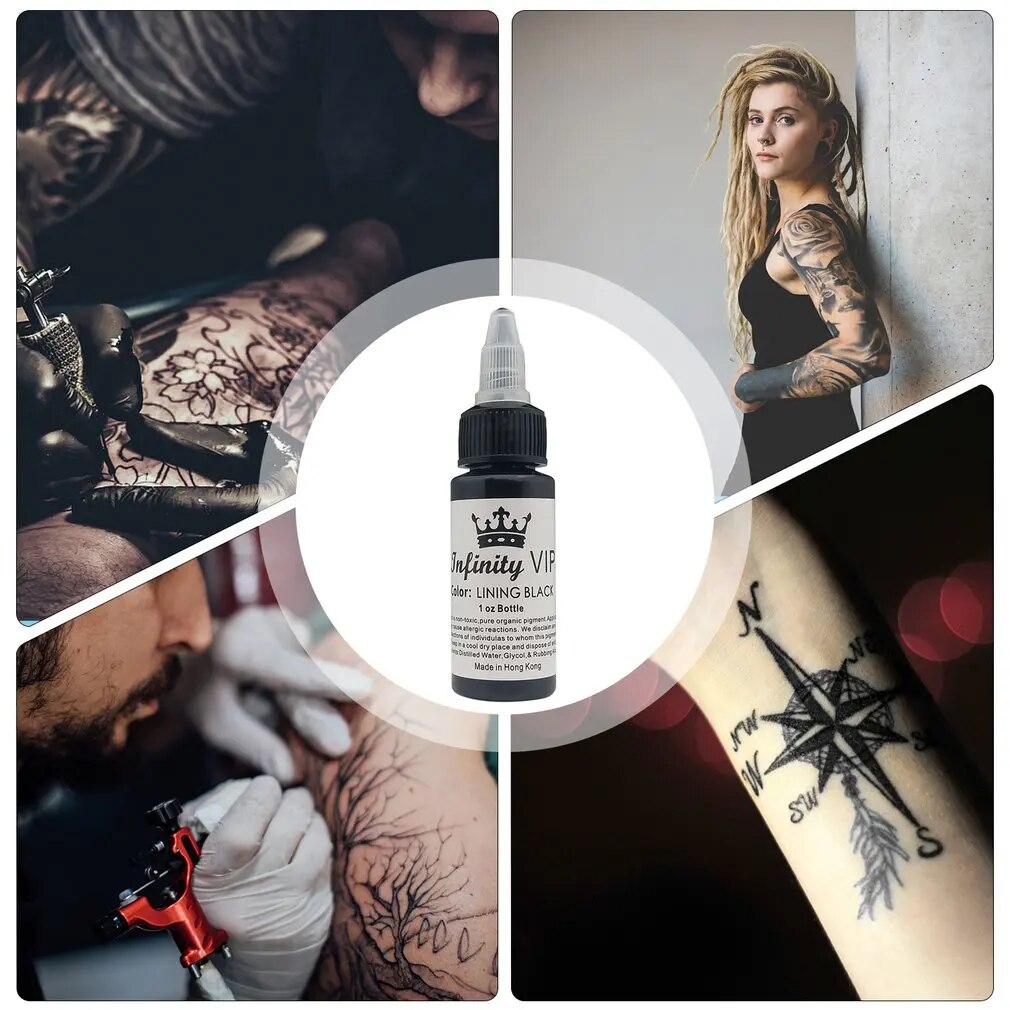 30ml Natural Tattoo Pigment Permanent Makeup 1oz Bottle Tattoos Ink Pigment For Body Professional Beauty Art Supplies New