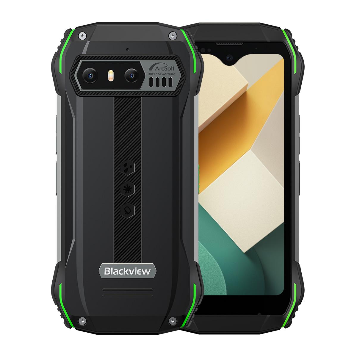 Blackview N6000 Rugged Smartphone, Android 13 G99 Mobile Phone, 16GB 256GB 4.3''Display, 48MP Cameras Cellphones