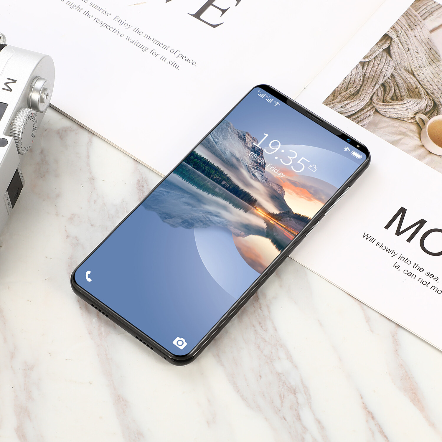 [Hot sale in 2021] 5G cellphone oqqo Rino7 pro 5G smart phone 8GB+128GB 5.5 inch mobile phone 28+48MP 4800mAh large battery mobile phone worldwide 5G LTE 2021 Android 10