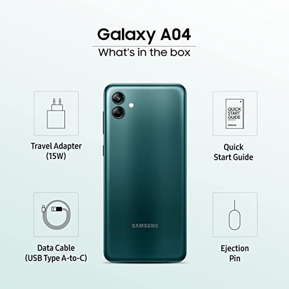 Samsung Galaxy A04 | 3GB+32GB | 4GB+64GB | Global ROM | Brand New With Warranty | FREE TEMPER GLASS+BACK CASE OR DISCOUNT PRICE