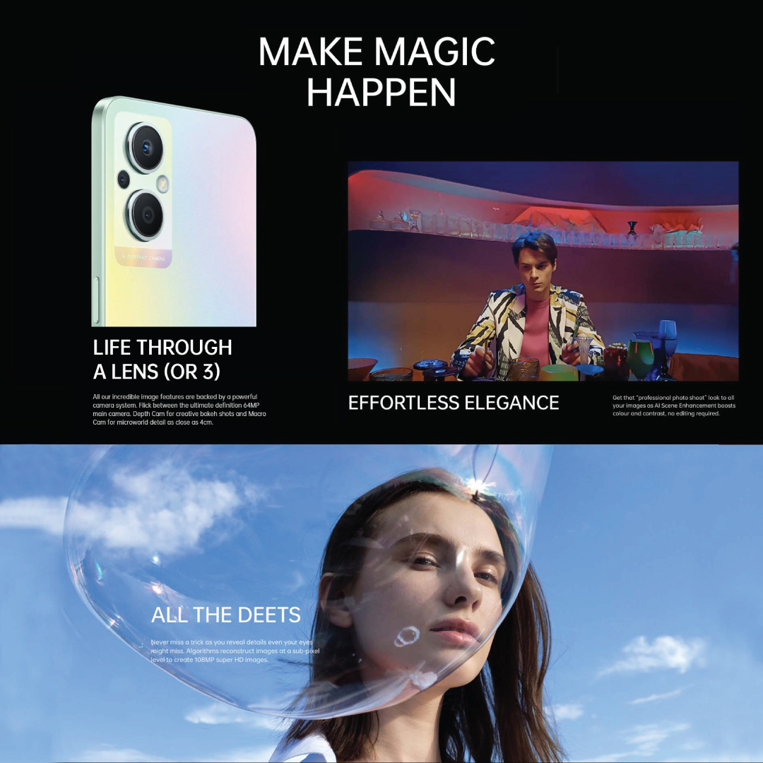 OPPO Reno7 Z 5G / NFC Capable /33W SuperVOOC/ 4500mAh Battery / 8GB + 128GB / 2 Years Local Warranty