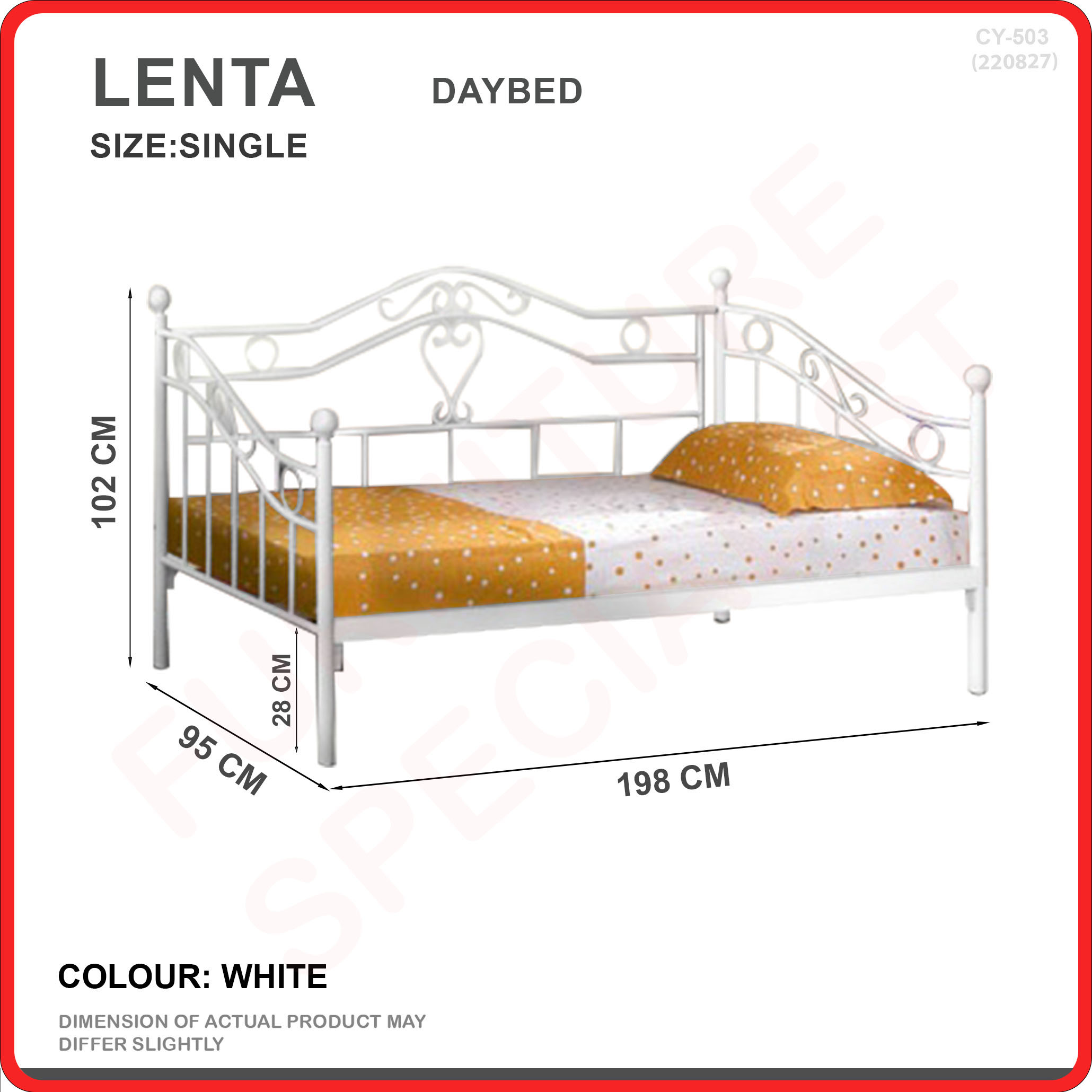 [Bulky]Furniture Specialist BUDGET METAL BED FRAME (SINGLE/ SUPER SINGLE/ QUEEN/ KING SIZE AVAIL)