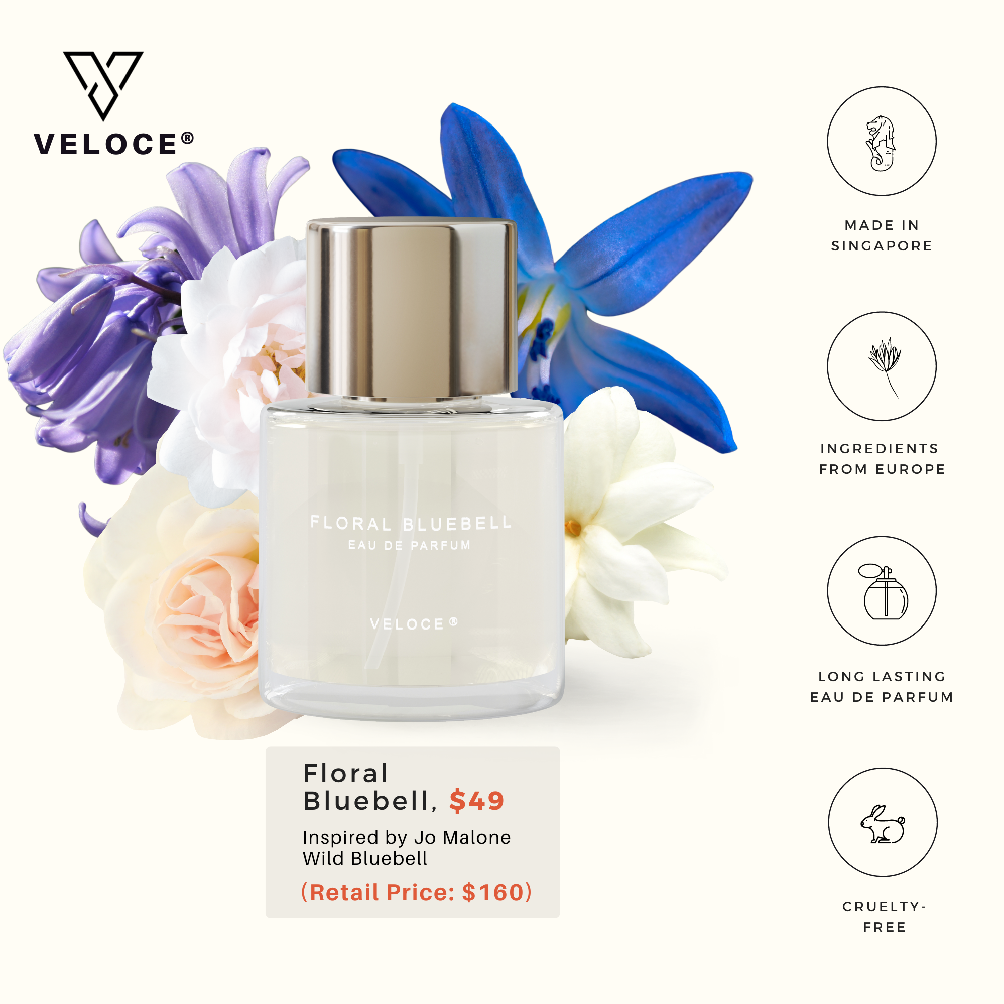 Floral Blue bell Perfume | Luxury Perfume Inspired | Last 8-10 hours - Veloce Perfume