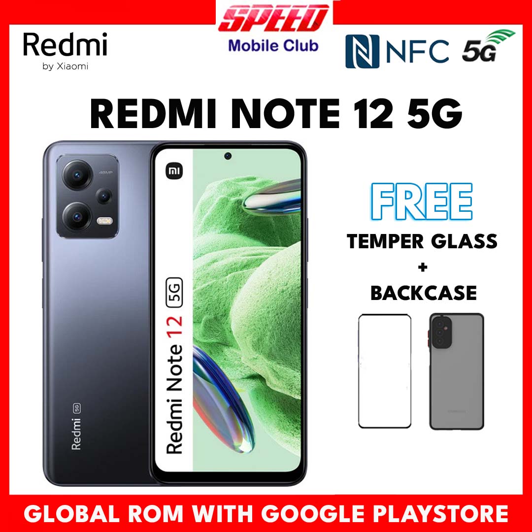 Xiaomi Redmi Note 12 5G (NFC) | Redmi 12 5G | 4GB+128GB | 8GB+256GB | Global ROM | Brand New With Warranty | FREE TEMPER GLASS+BACK CASE OR DISCOUNT PRICE