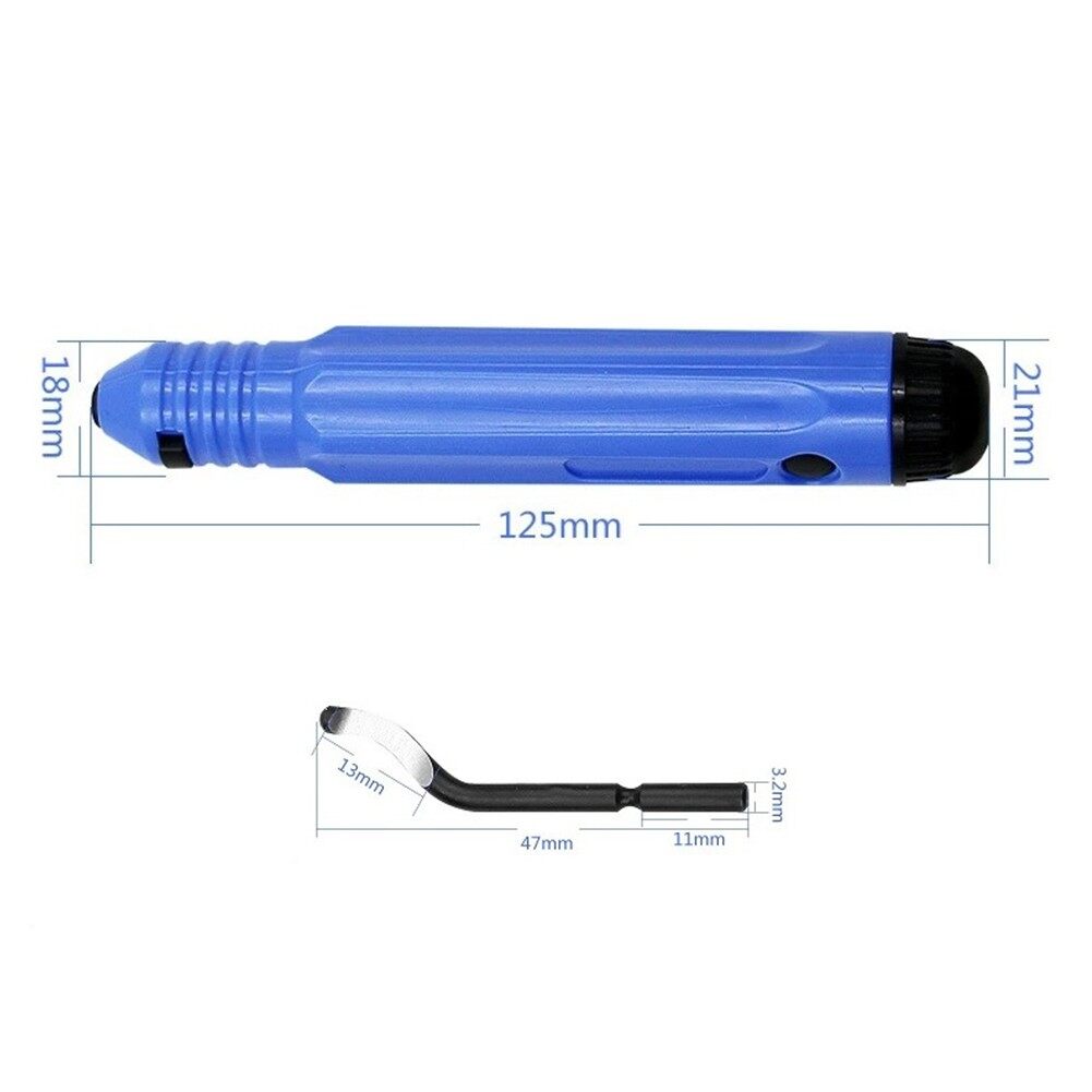 Handle Plastic Burr NB1100 Scraper+10pc BS1010 Blades Trimming Deburring Tools