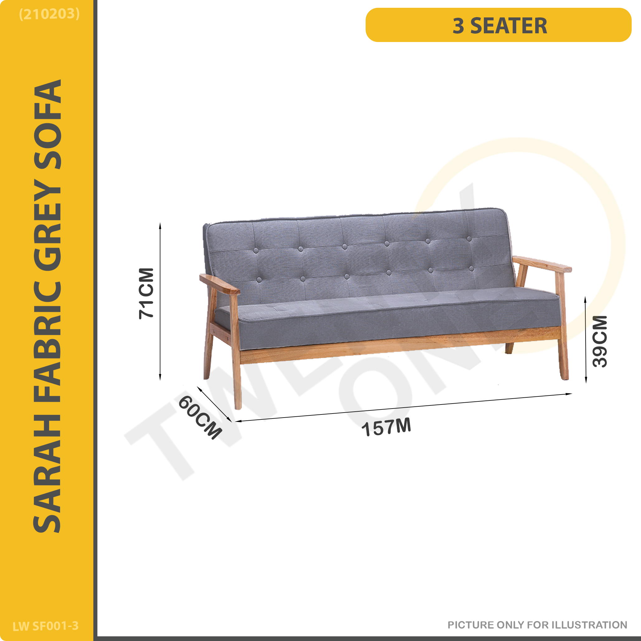 [Bulky]Twenty one SARAH/CORA SERIES SOFA 1SEATER/2SEATER/3SEATER/COFFEE TABLE/SIDE TABLE AVAILABLE ☆