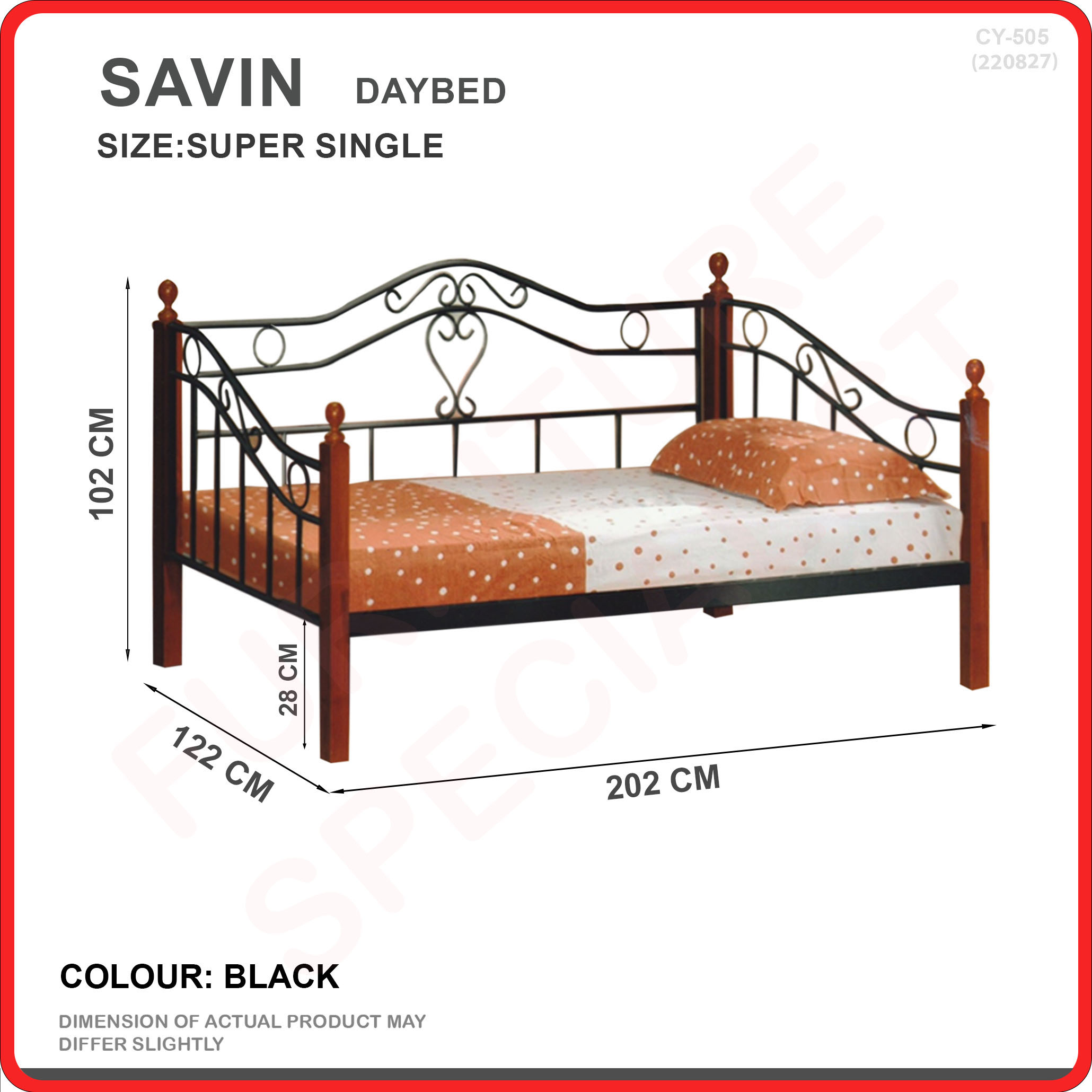 [Bulky]Furniture Specialist BUDGET METAL BED FRAME (SINGLE/ SUPER SINGLE/ QUEEN/ KING SIZE AVAIL)