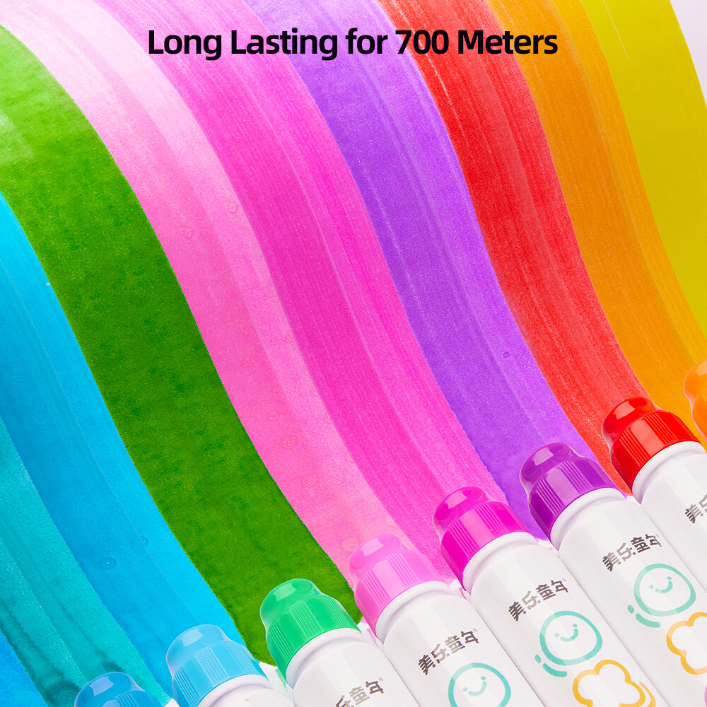 MIROLA KIDS Little Dot Markers for Kids 6/12 Colors, Dot Paint Markers Non-Toxic Colorful Pen, Preschoolers Profesional Painting Supplier