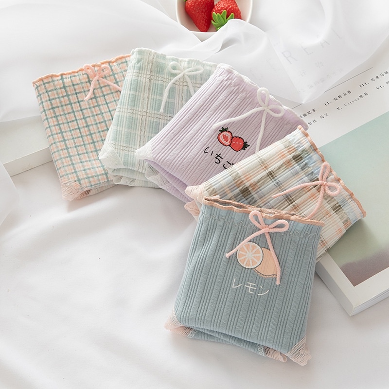 Girls' Underwear Cartoon Printed Briefs Children's Close Fitting Shorts Kids Innerwear Boxer Children's Panties Student Brief Shorts