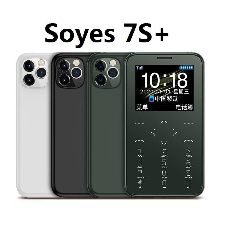 Original SOYES S10P 7S+ Mini Card Phone 2G GSM 400mAh 1.54'' MTK6261M Cellphone Ultra-Thin Fashion Children Small Size Phones