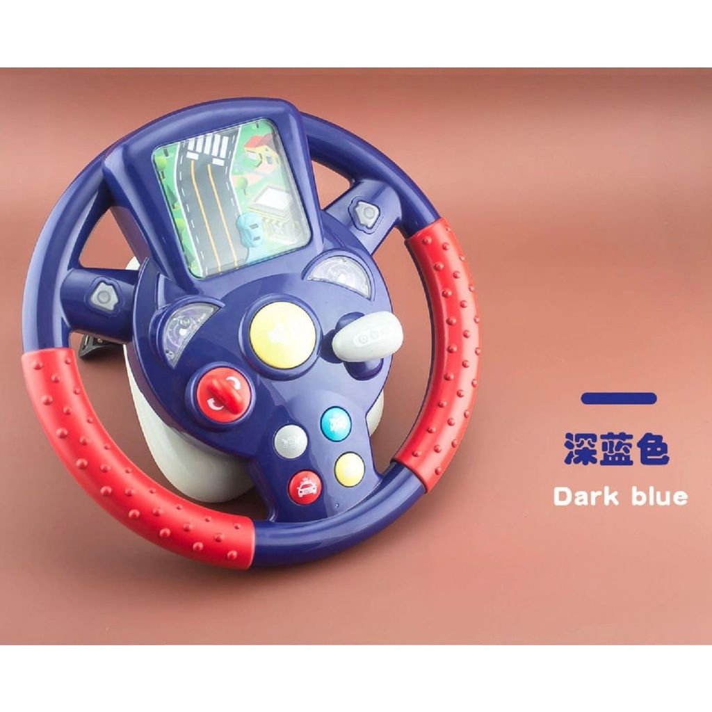 [READY STOCK]Kids Toys Simulation Steering Wheel Toy Car Driving Toy with Light & Music Toddler Toys Children Toys