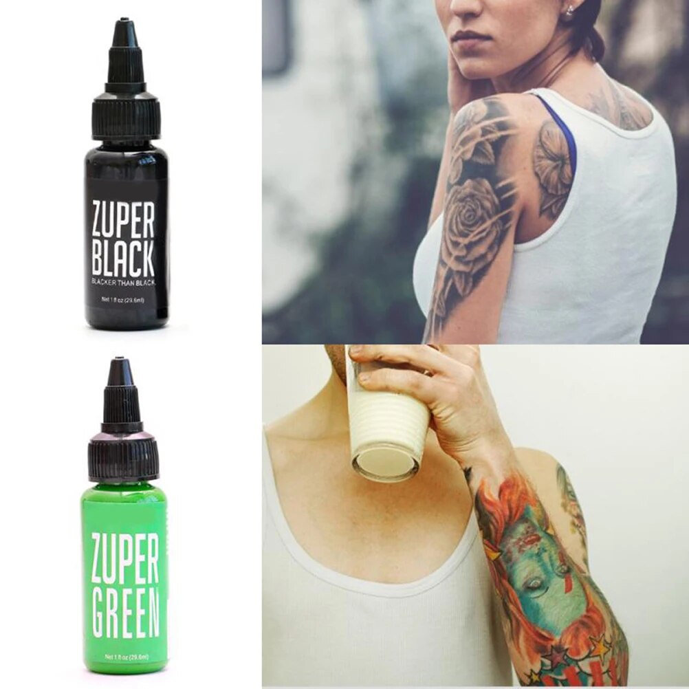 5colors Tattoo Pigment Inks 30ml/bottle Safe Permanent Tattoo Paints Supplies For Body Beauty Tattoo Art For Professional Use E