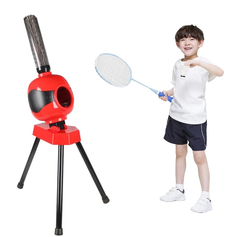【ESS】Badminton Automatic Serve Machine Children's Badminton Trainer Portable Badminton Training Machine Best Gift for Kid