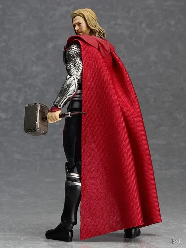 Hot The Marvel Figma 216 Thor 16CM Anime Figure PVC Model Collectible Action Kids Toys New Year Gifts