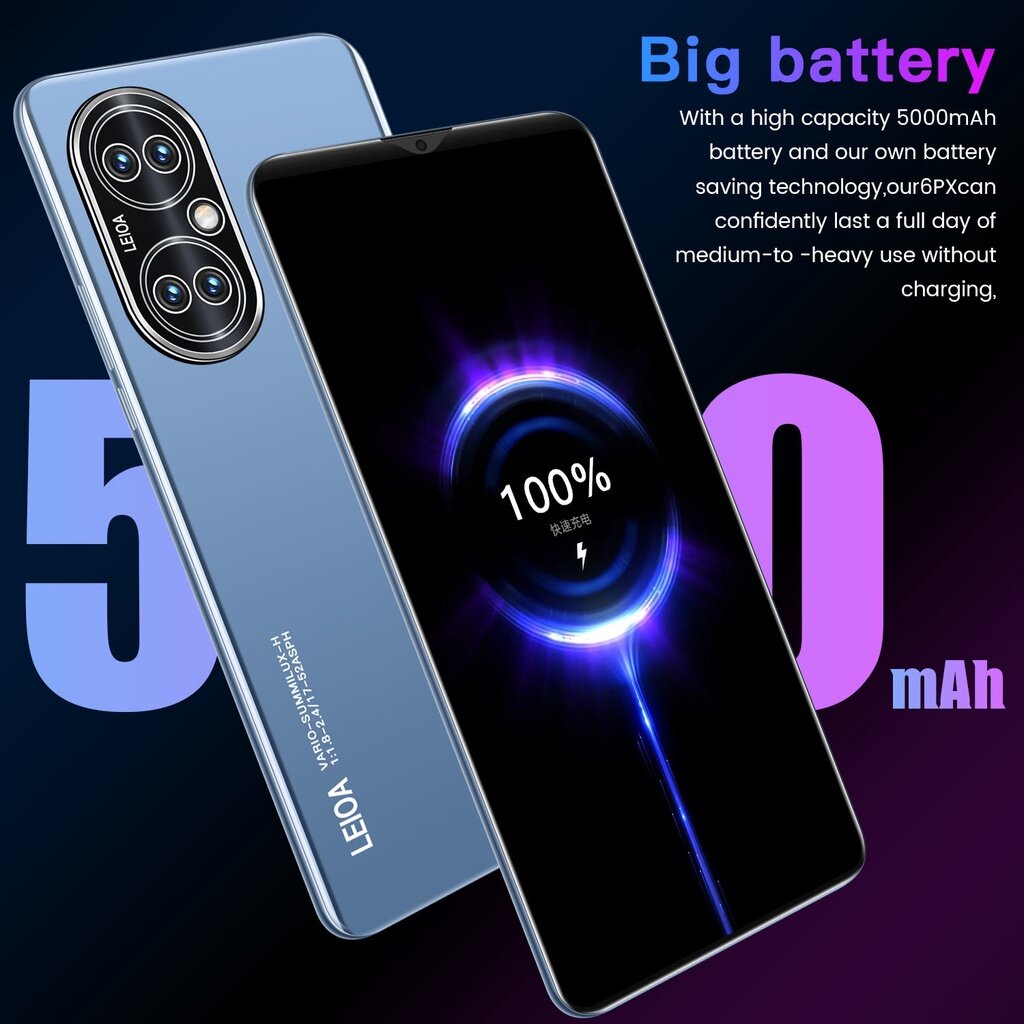 【goods in stock】NEW P50 pro Smart Phone 6.1Inch 8GB RAM+128GB ROM Dual Sim Dual Standby Face Recognition Smartphone Preferential price