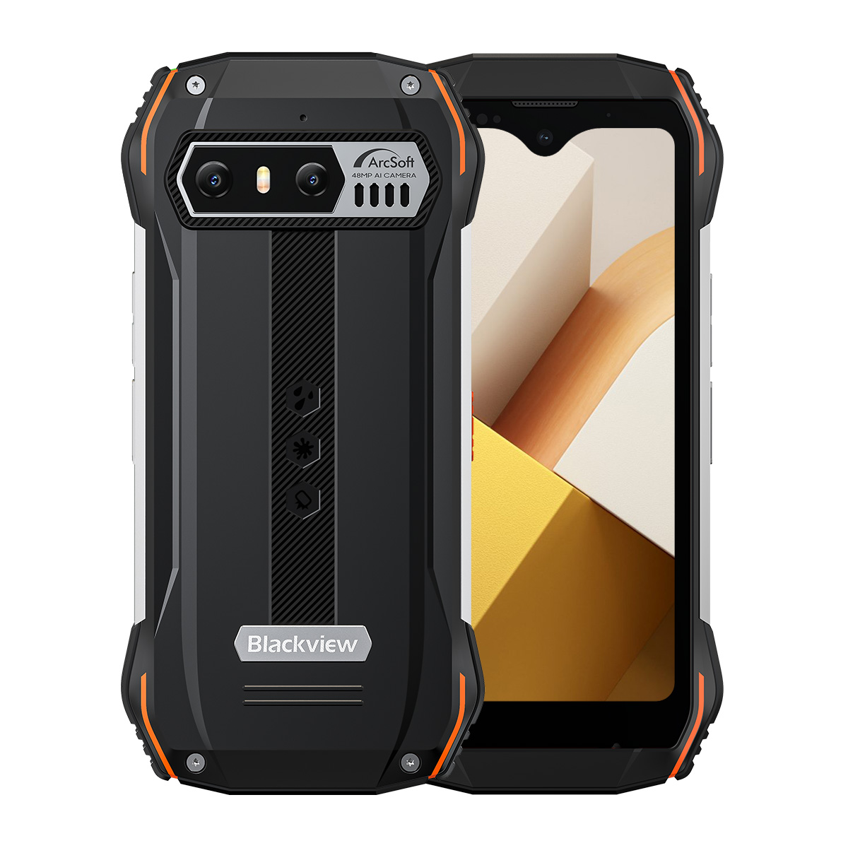 Blackview N6000 Rugged Smartphone, Android 13 G99 Mobile Phone, 16GB 256GB 4.3''Display, 48MP Cameras Cellphones