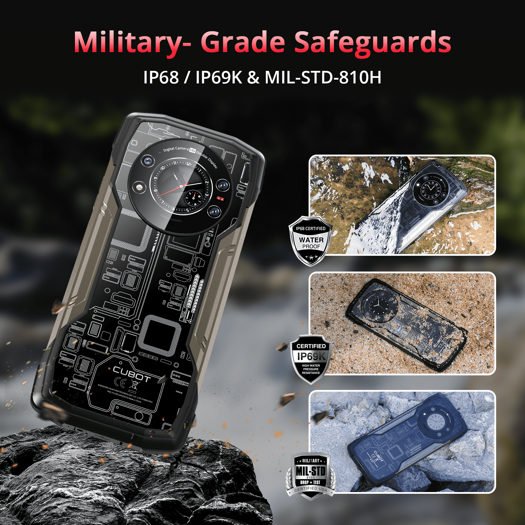 Cubot KingKong Star 5G 24GB+256GB 6.78" 2K Screen Rugged Smartphone