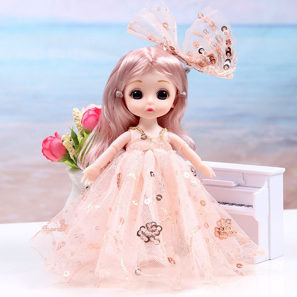 KIRIN Diy Toy Child Toys Princess Dolls Model Clothes Dress Up Gift Articulated Doll Princess Dolls Toys Toy Set Molly Girls' Doll Mini Multi Joint Doll Movable Jointed Princess Dolls