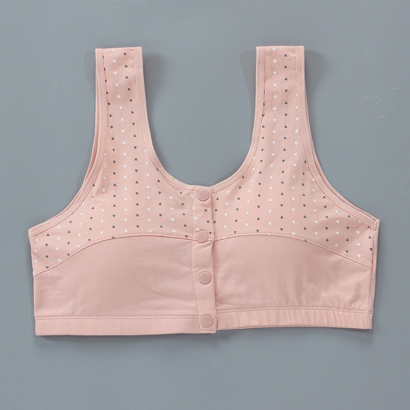 MOMO Plus Size Girls Bra Development Period Baby Training Bra Children's Bra Youth Girl’s Bra Soft Padded Cotton Bra (60-100kg)