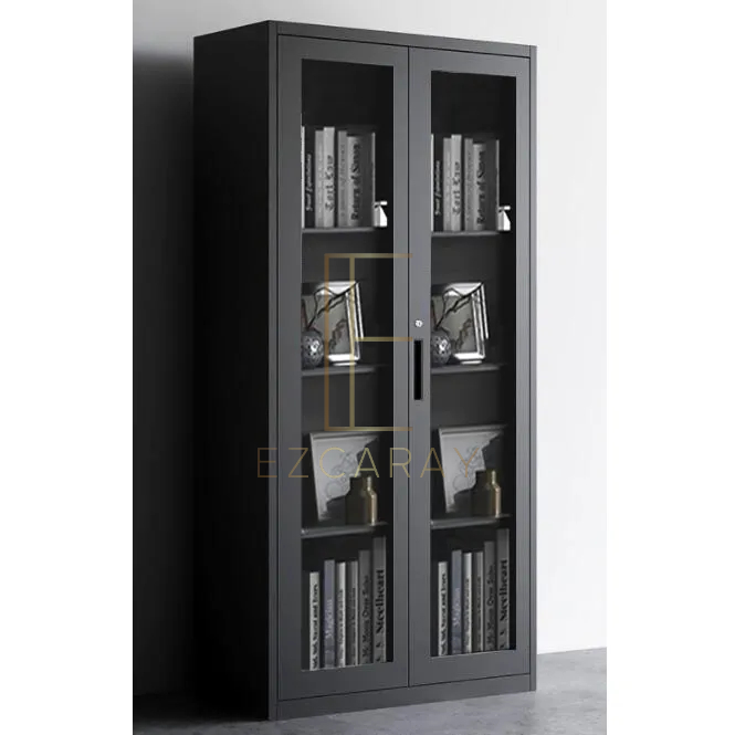 EZCARAY 2-Door Steel Swing Door Display / Filing Cabinet - S800