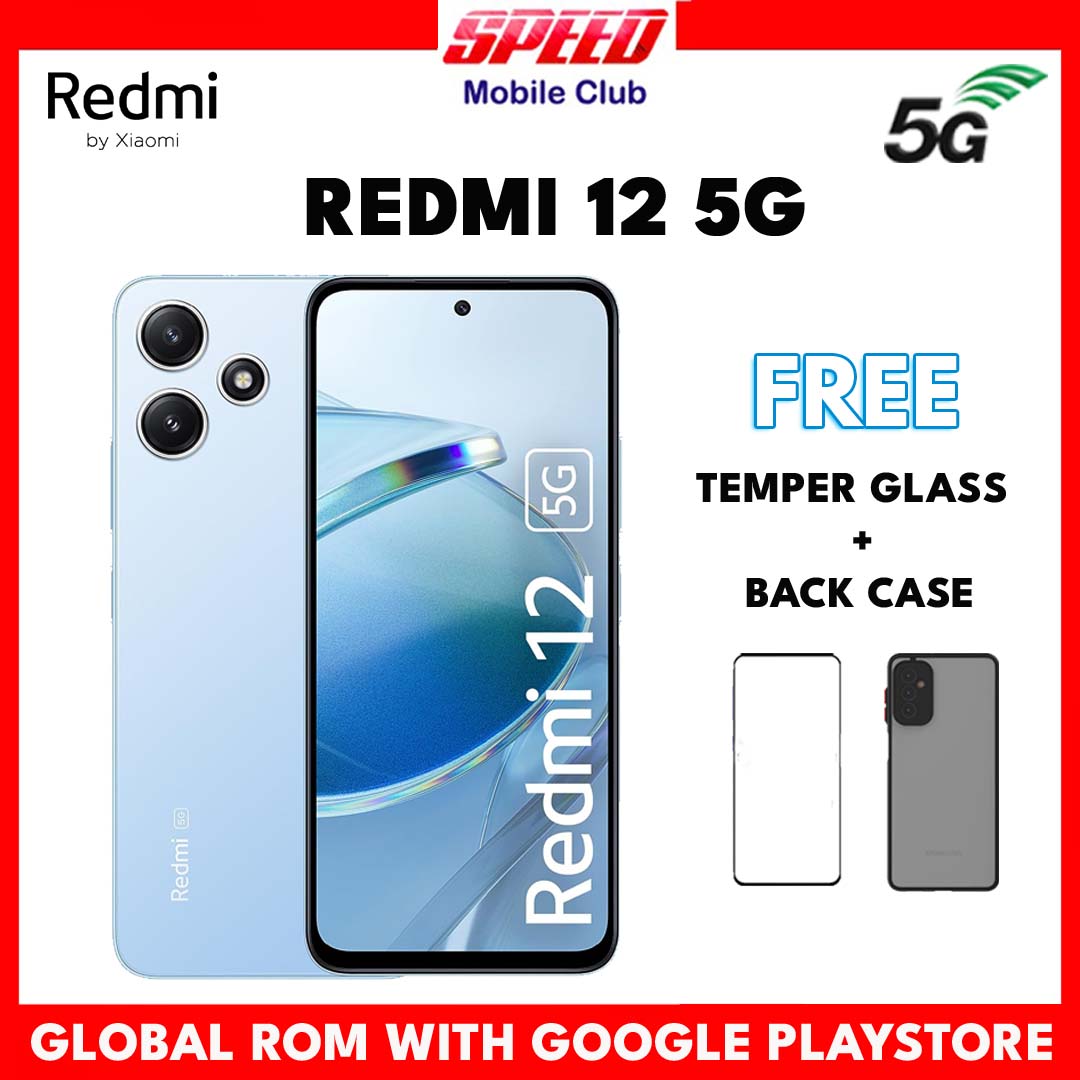 Xiaomi Redmi Note 12 5G (NFC) | Redmi 12 5G | 4GB+128GB | 8GB+256GB | Global ROM | Brand New With Warranty | FREE TEMPER GLASS+BACK CASE OR DISCOUNT PRICE