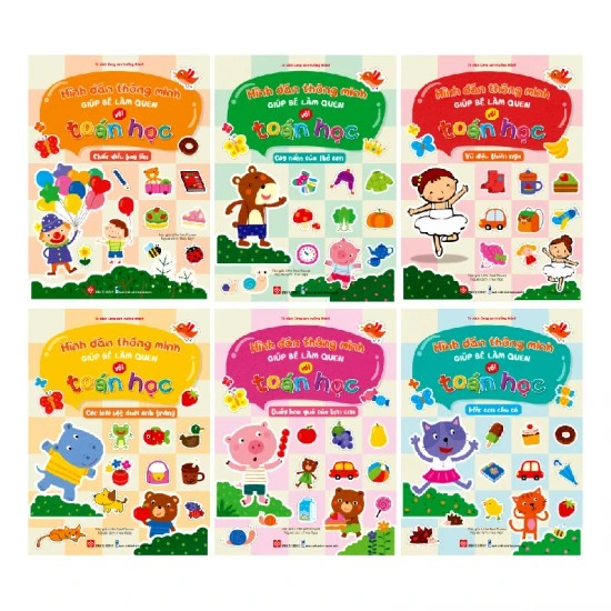 Children's books - Smart stickers to help children get used to math (Combo)