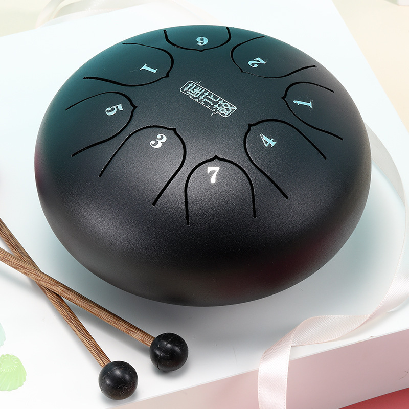 of new [Launch products]Lotus brand children's ethereal drum 6-inch empty color drum for kindergarten[1: 1 with drum stick]