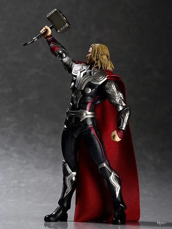 Hot The Marvel Figma 216 Thor 16CM Anime Figure PVC Model Collectible Action Kids Toys New Year Gifts