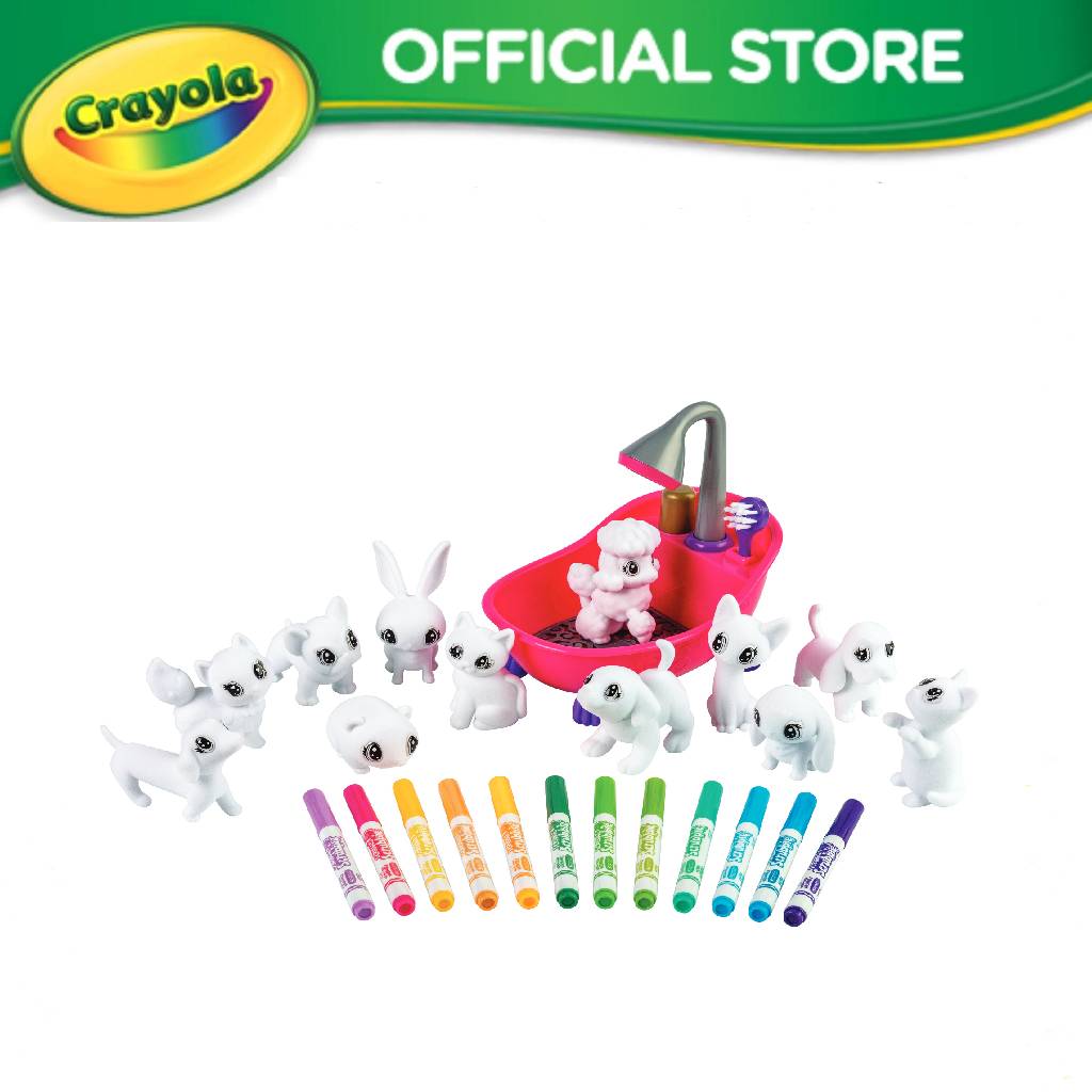 Crayola Scribble Scrubbie Pets Super Set. Playset with Toy Pets, Kids Activities At Home, Animals Play set, Creative Toy set & Gift For Kids, Age 3+