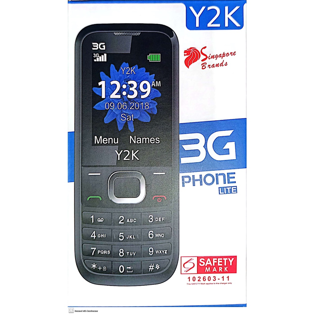 Y2K 3G Phone Lite (Use Standard Sim)(6 Months Local Warranty)