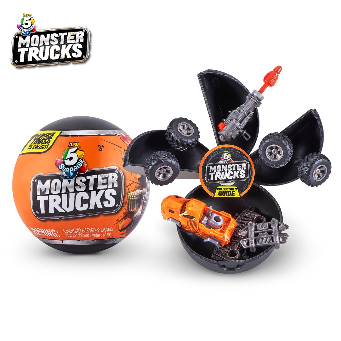 5 Surprise Monster Trucks - Mystery Surprise Capsule - by Zuru