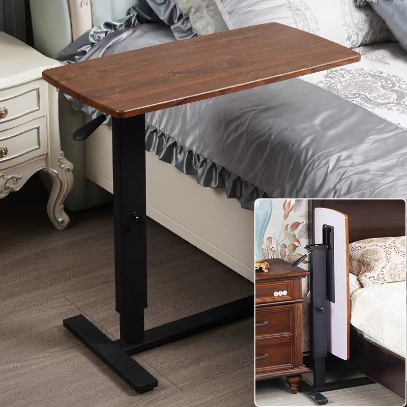Premium Overbed Table / Movable Bedside Table/ Height Adjustable Hospital Bed Table / Folding Table